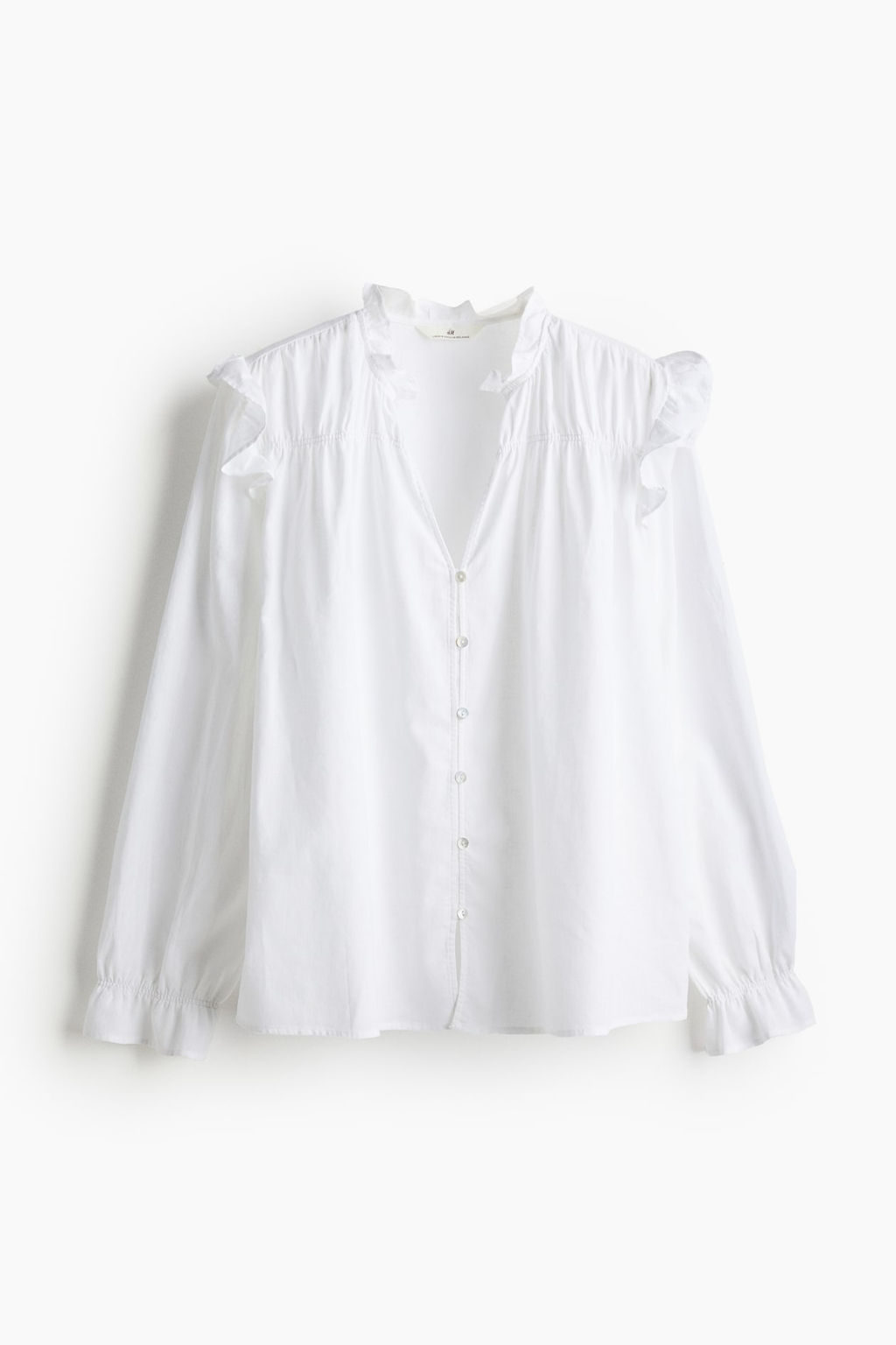 Blusa en mezcla de lino - H&m фото 4
