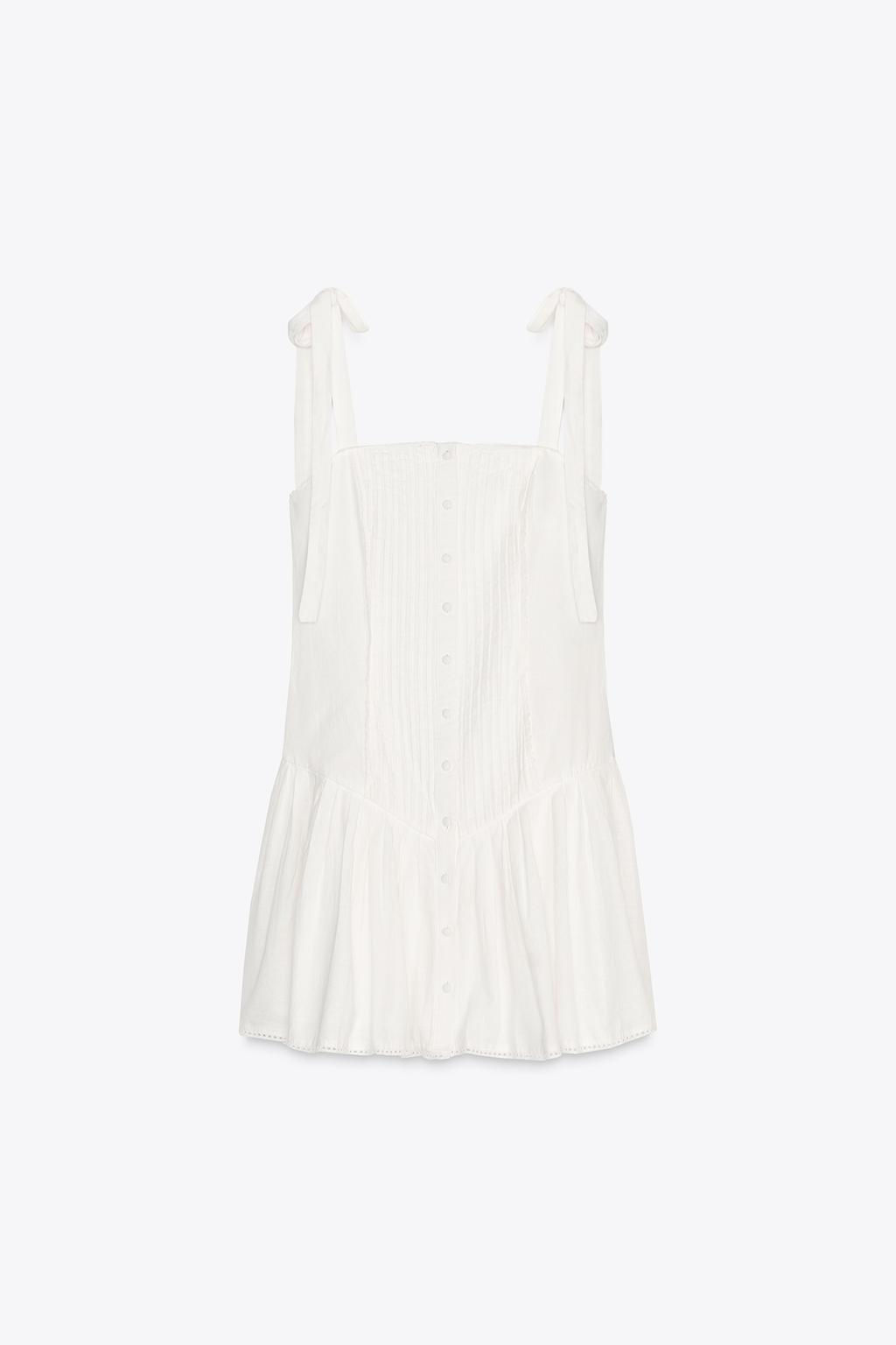 SHORT PINTUCK PLEATED DRESS - Zara фото 9