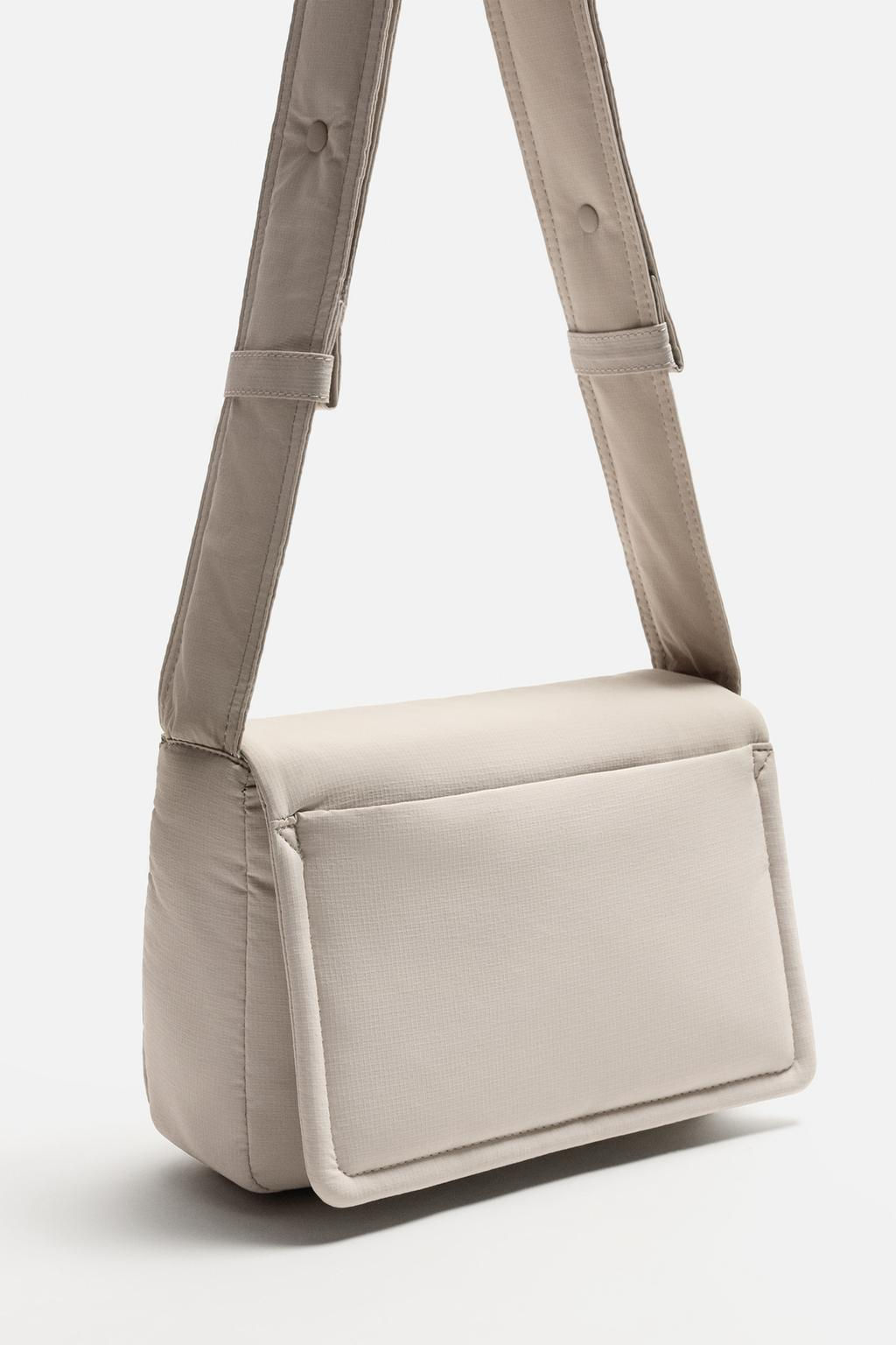 NYLON CROSSBODY BAG WITH FLAP - Zara фото 11