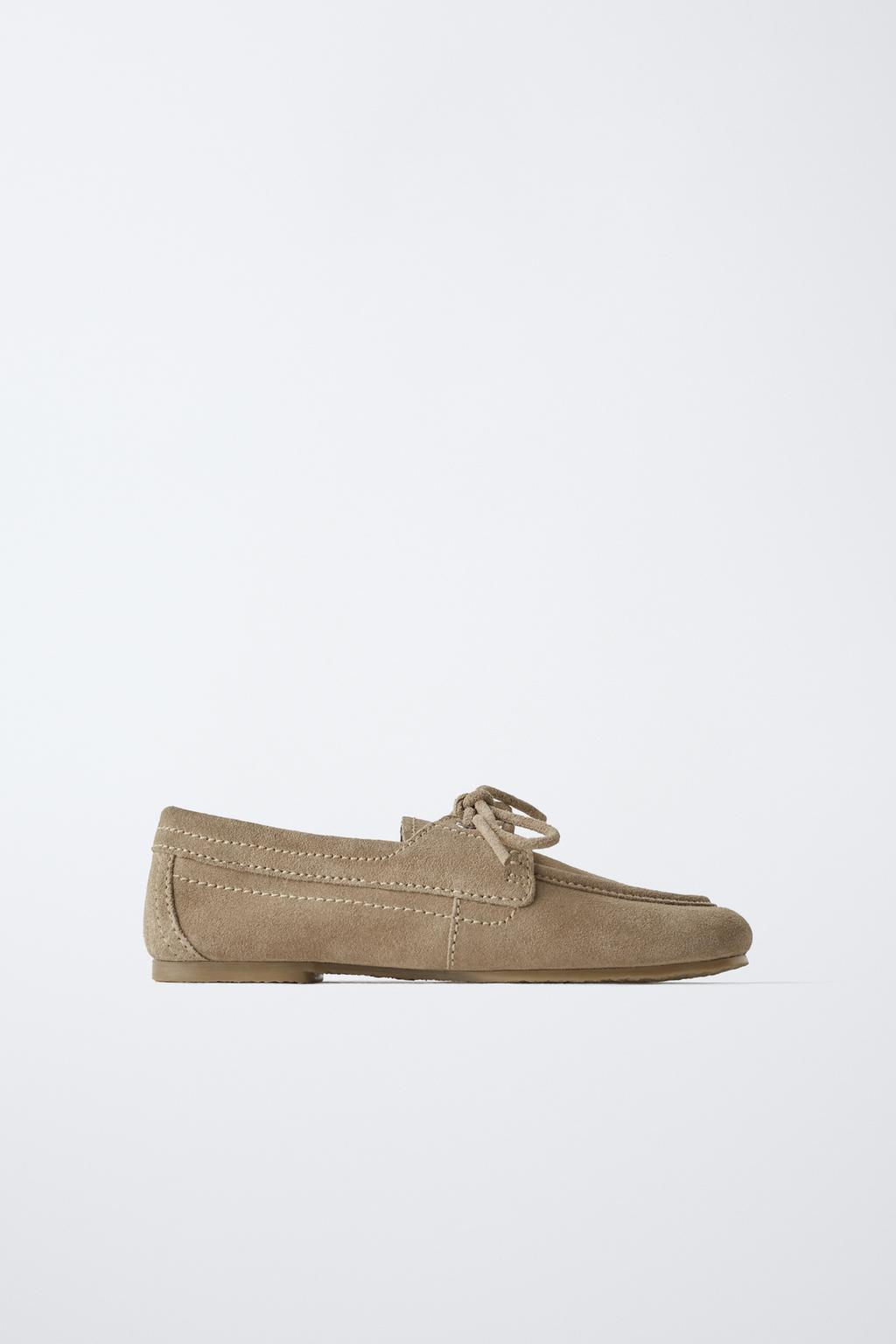 SPLIT SUEDE DECK SHOES - Zara фото 2