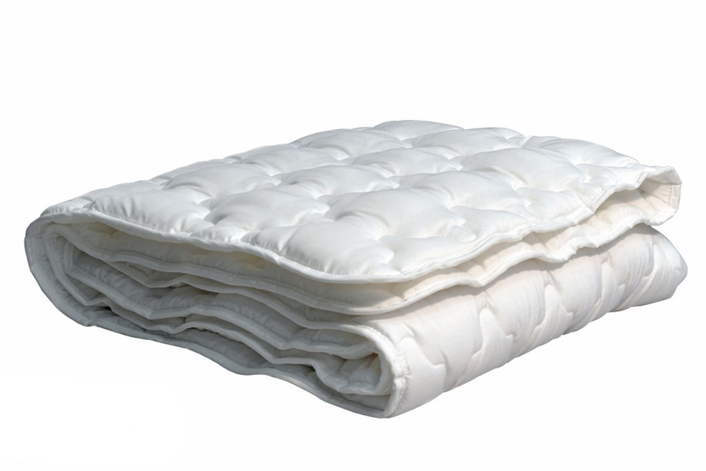 Одеяло Лебяжий пух белый тик Евро 1 - Luteks фото 2