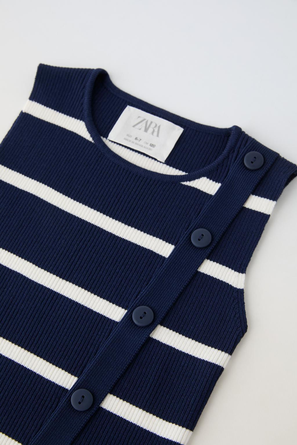 STRIPED BUTTONED TOP - Zara фото 6