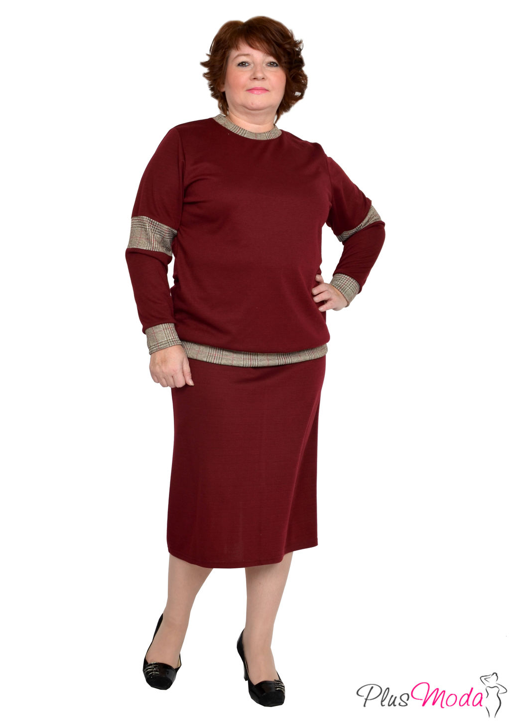 Джемпер Модель №753 размеры 44-84 - Plusmoda фото 5
