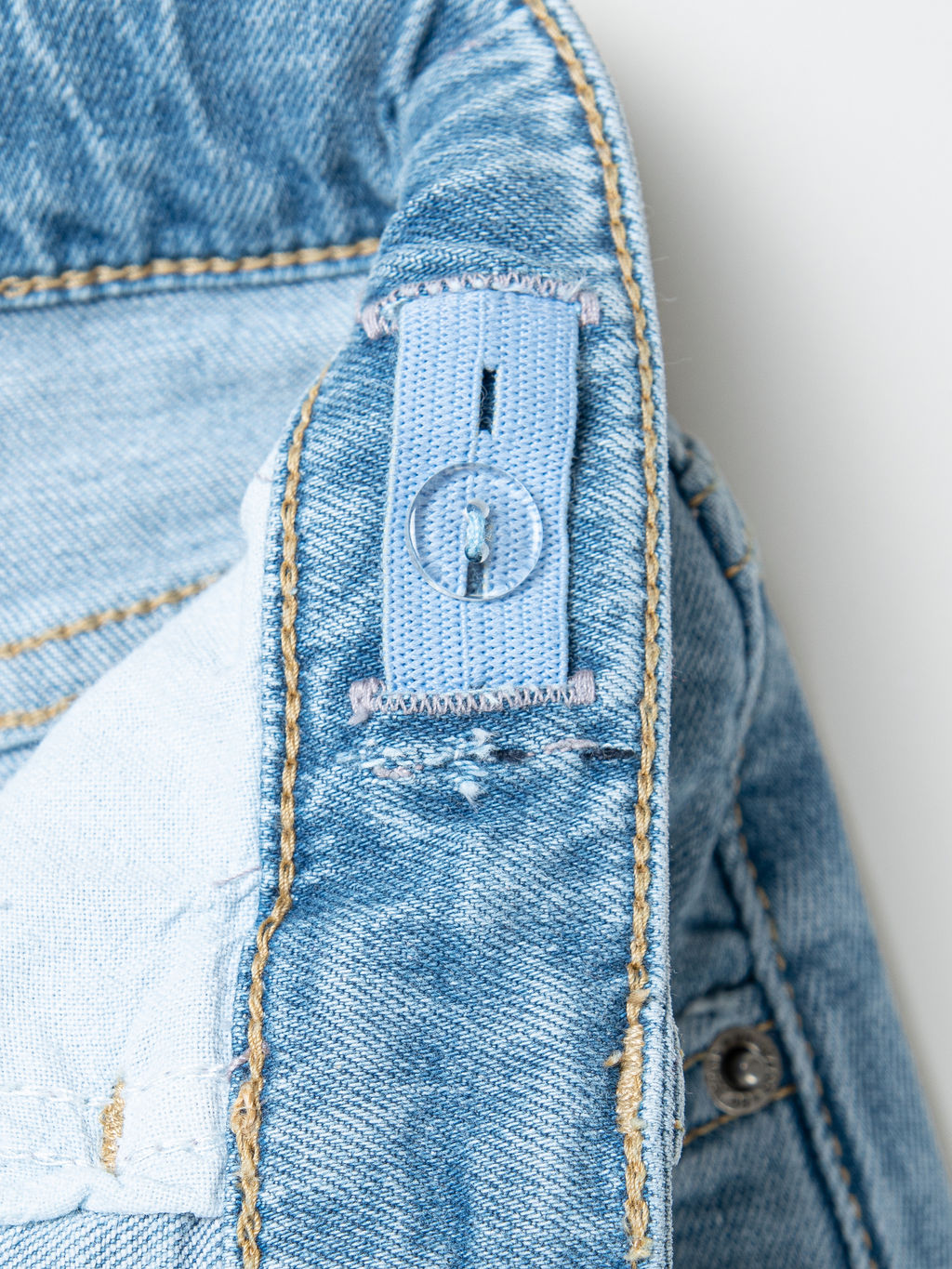 Джинсы прямые Голубые 7+ - Bungly фото 6