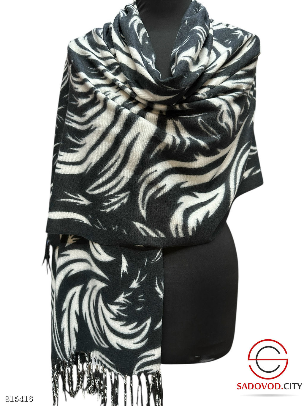 Палантин женский с принтом