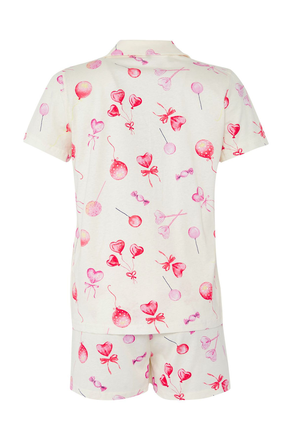 Trendyolmilla Pembe %100 Pamuklu Potikareli Cicekli Sortlu Orme Pijama Tak?m? THMSS25PT00364  фото 6