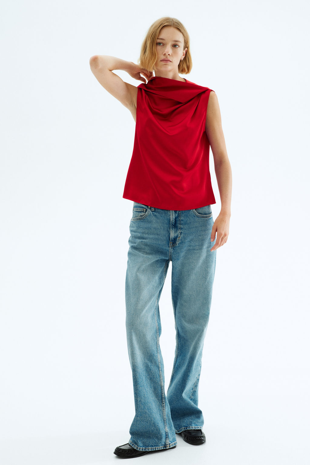 Blusa drapeada de sat?n - H&m фото 4