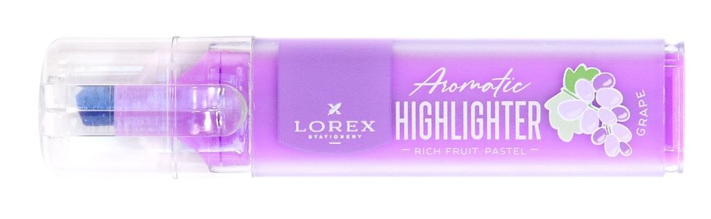 Цена за 2 шт. Маркер текстовый LOREX Aromatic RICH FRUIT.PASTEL 13,5 мм, сиреневый, скошенный