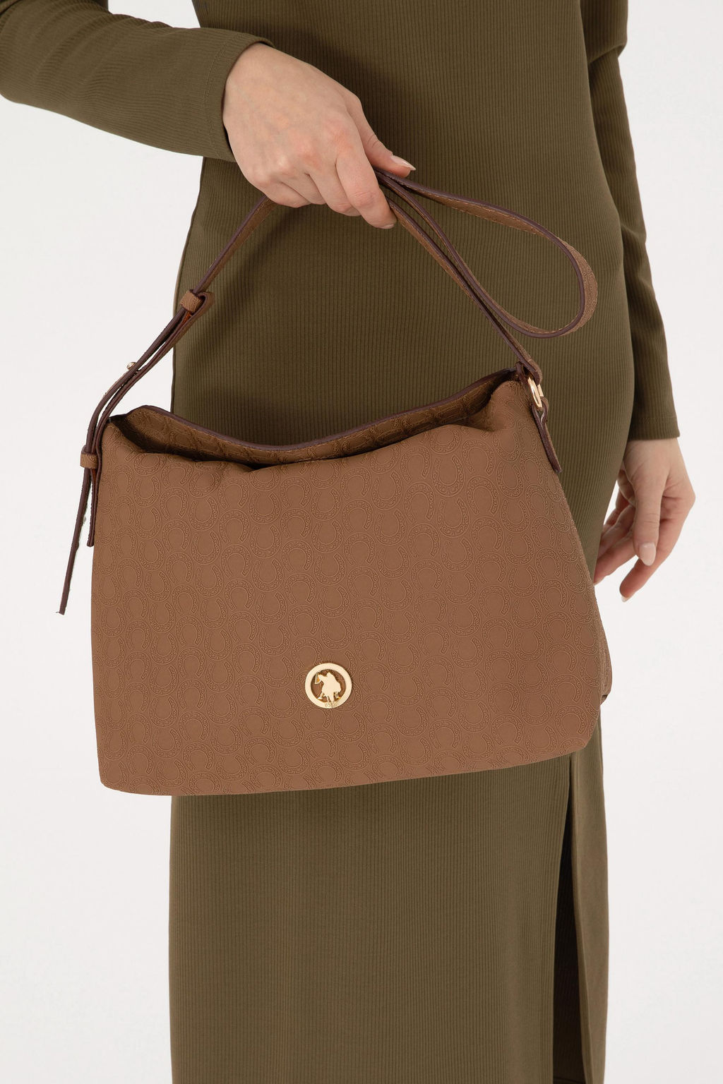 Женская коричневая сумка через плечо Неожиданная скидка в корзине - U.s. polo assn фото 2