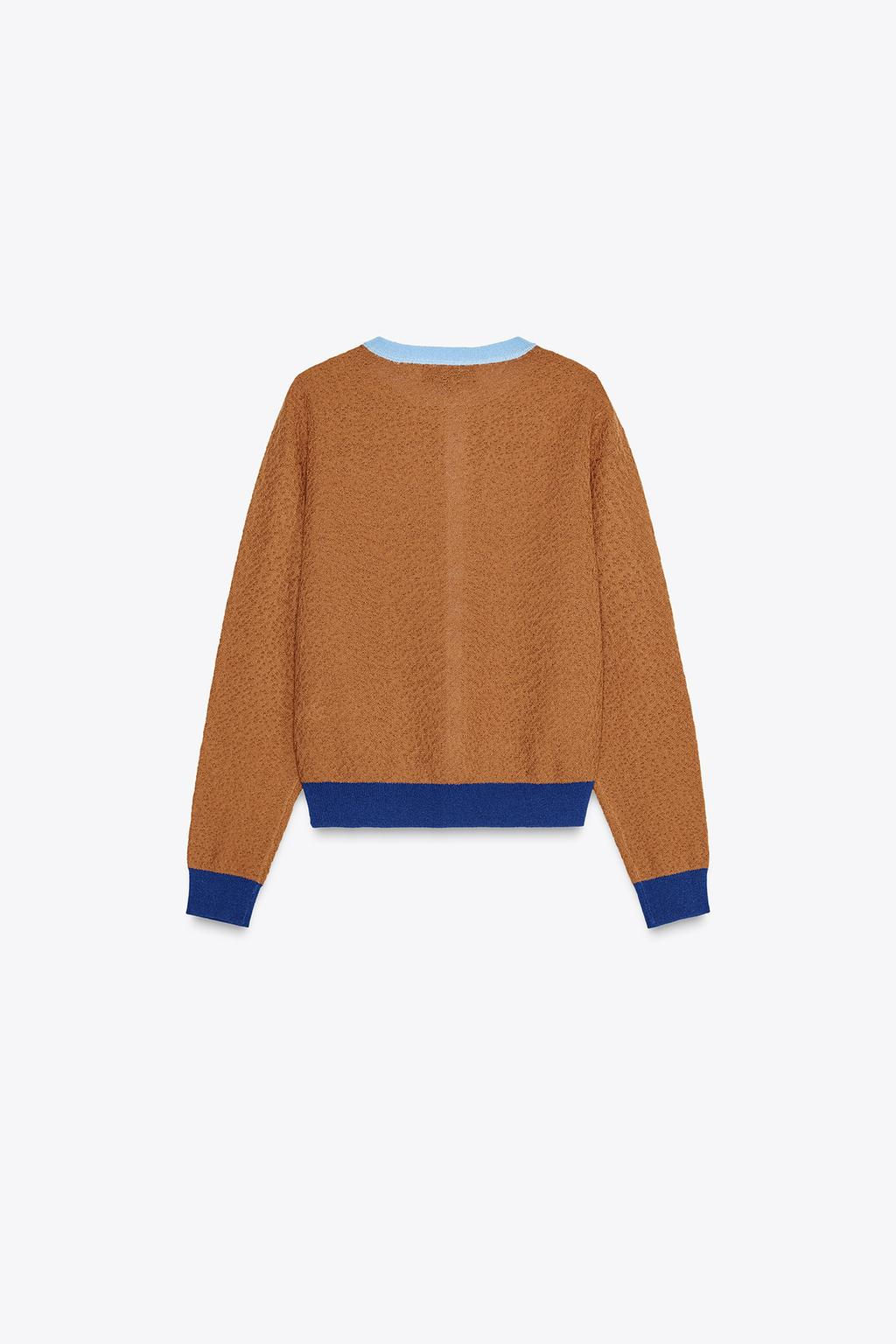 COLOUR BLOCK CARDIGAN - Zara фото 5