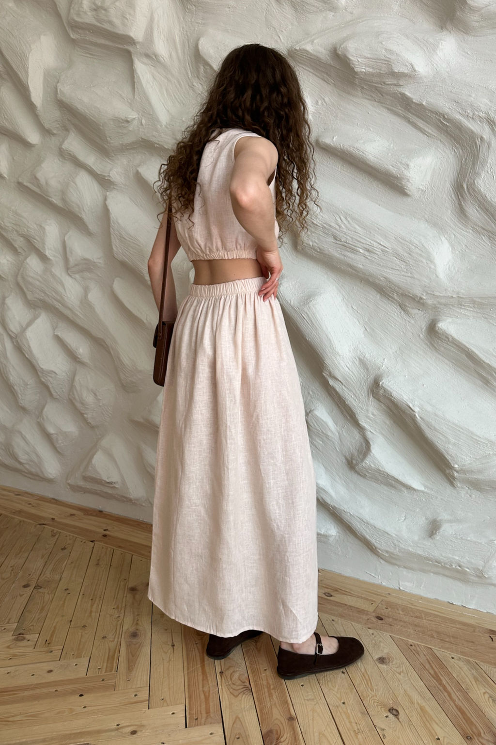 Топ лён PUFF095/01/Крем-брюле - YPSILON фото 7