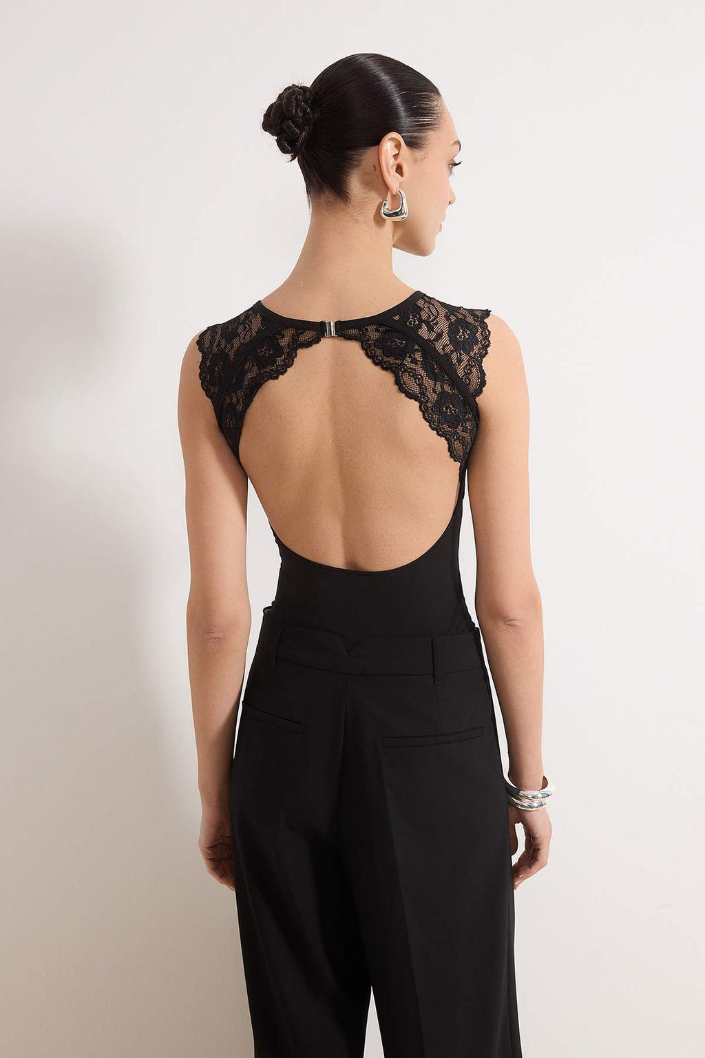 Siyah Dantel Detayl? S?rt Dekolteli Orme Body TPRSS26BD00011 - Trendyolmilla фото 4