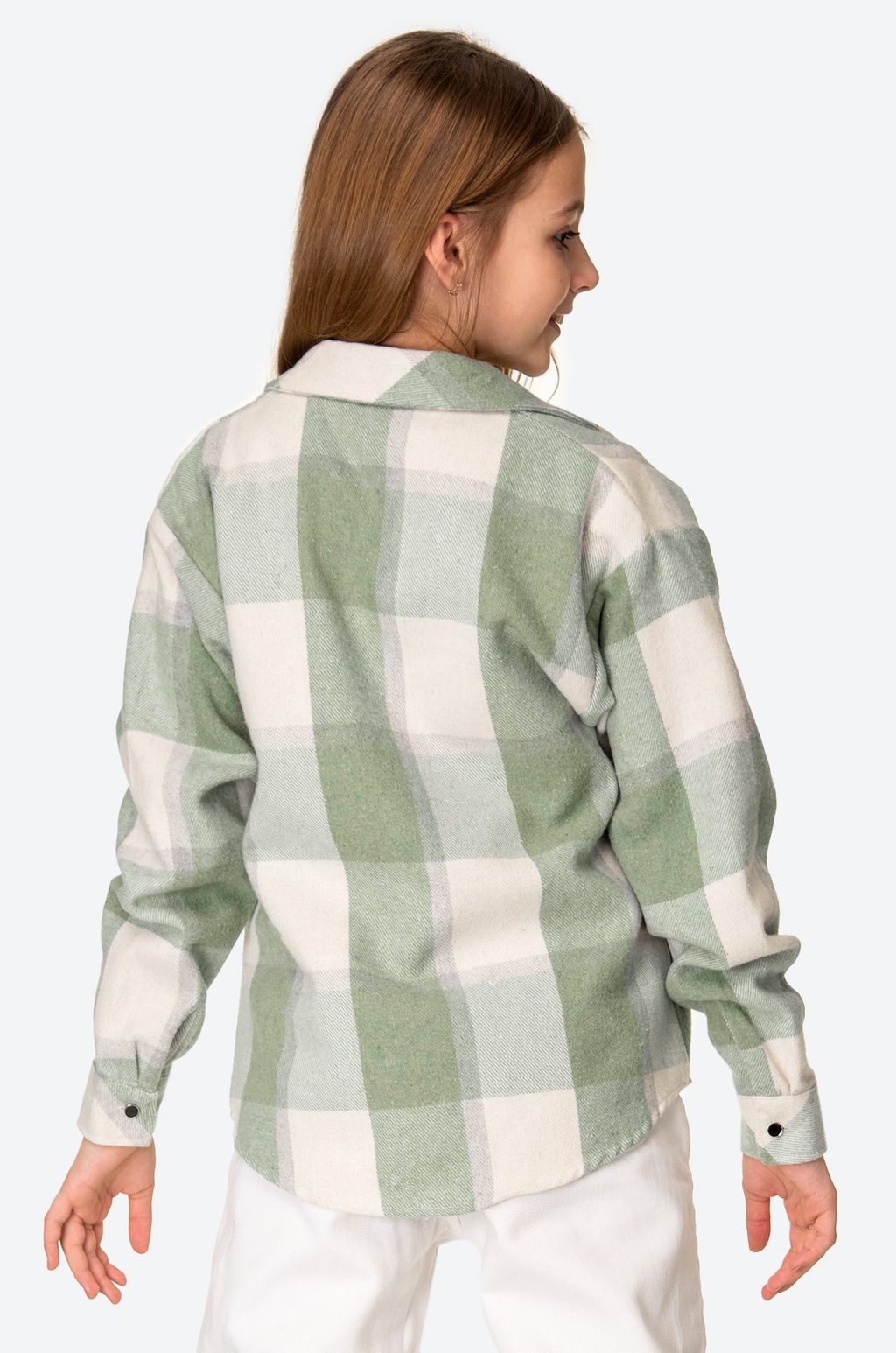 Теплая рубашка оверсайз для девочки Happyfox - Happy fox фото 4