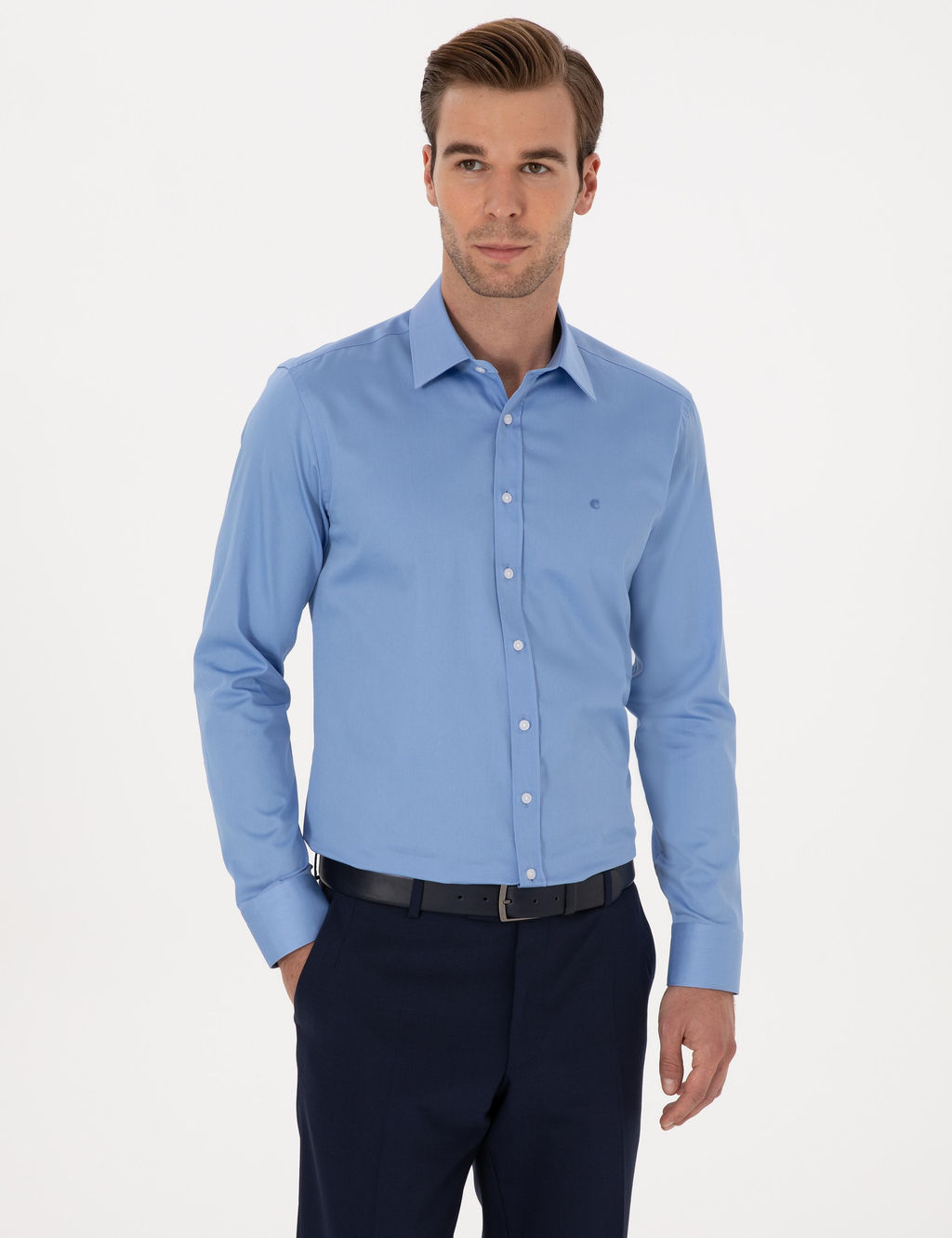 Saks Slim Fit Uzun Kollu Basic G_mlek - Cacharel фото 3