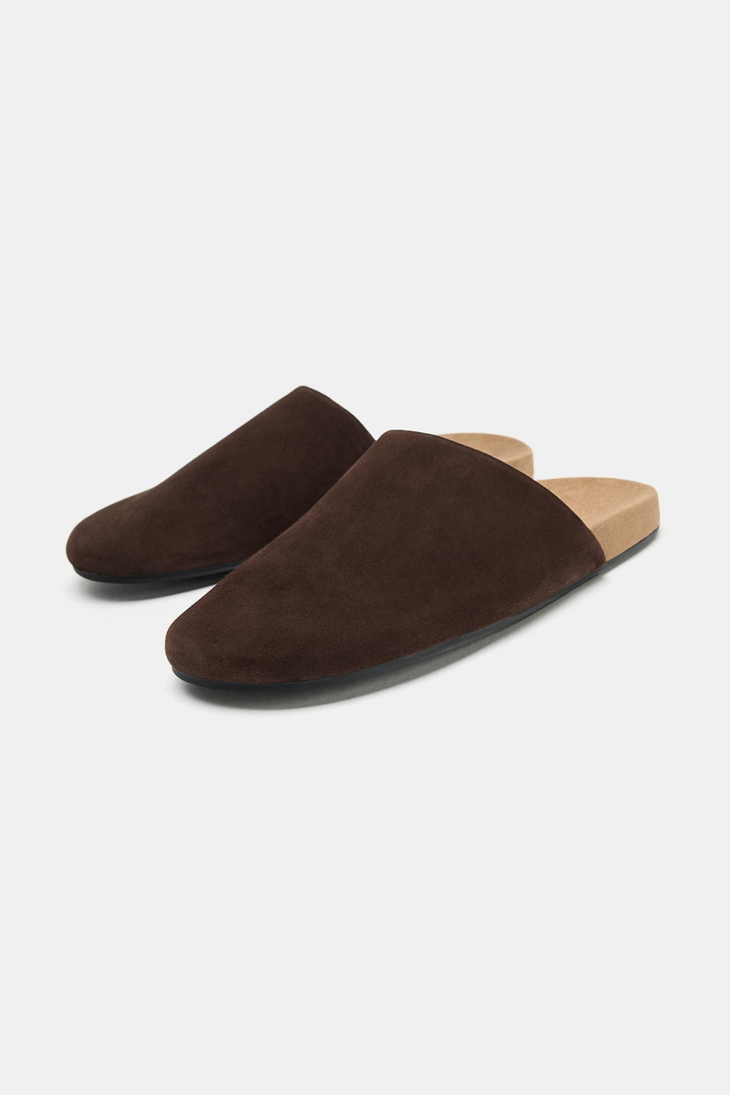 MULE PIEL PLANO / Marr?n Chocolate - Zara фото 3