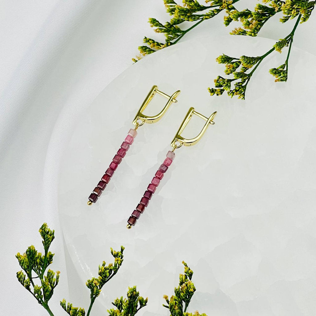 Серьги из Шпинели (градиент)