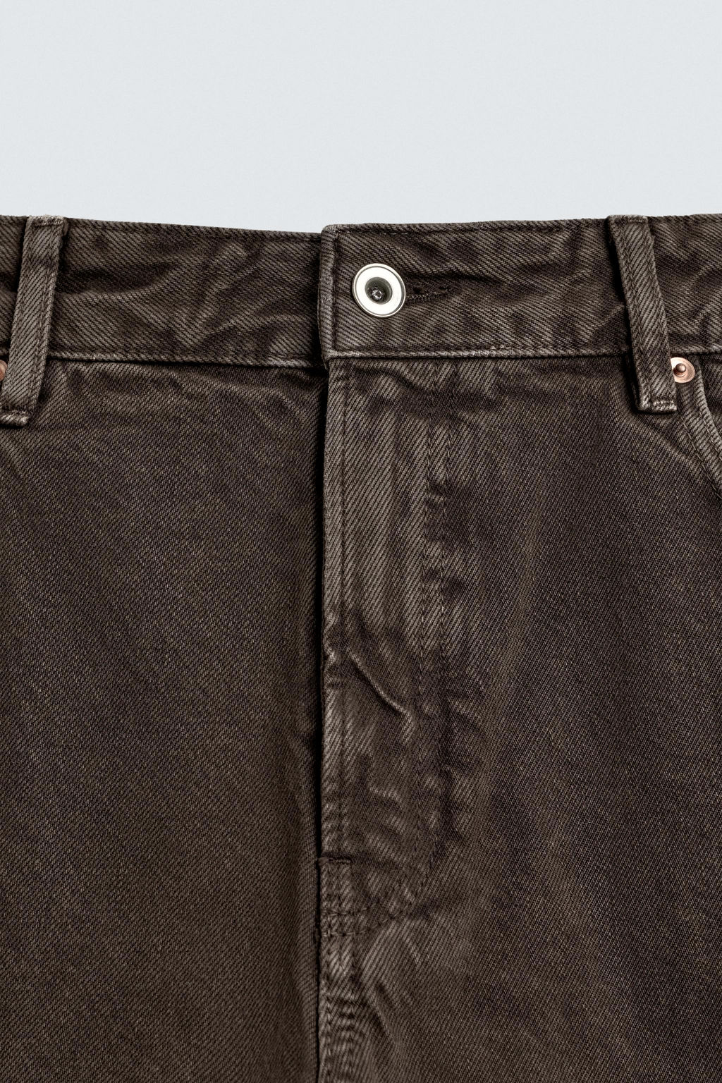 JEANS FLARE FIT ROTOS / Marr?n - Zara фото 9