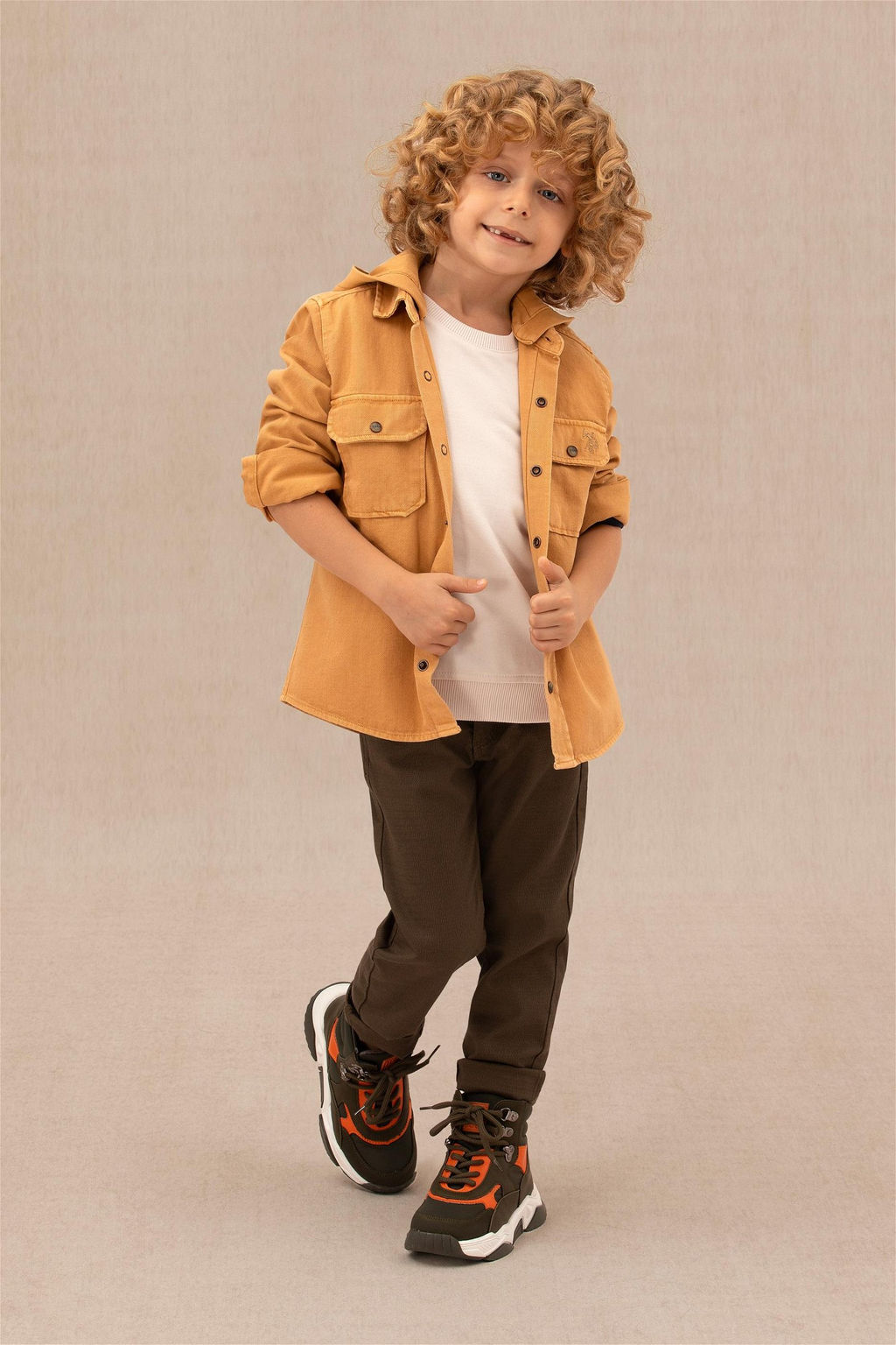 U. S. Polo Assn Брюки кокосового цвета для мальчиков из парусины - U.s. polo assn фото 7