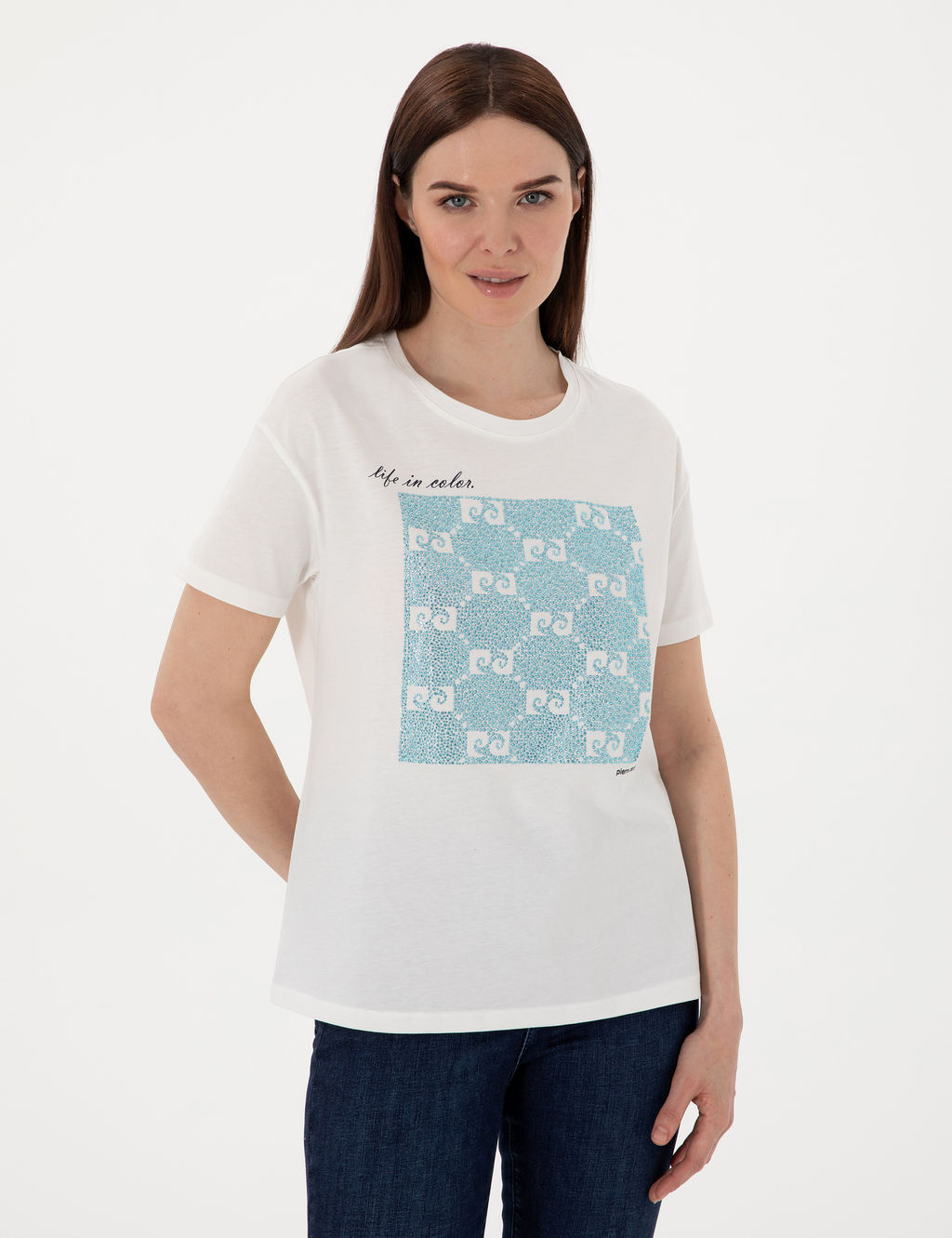 Beyaz Regular Fit Ti__rt