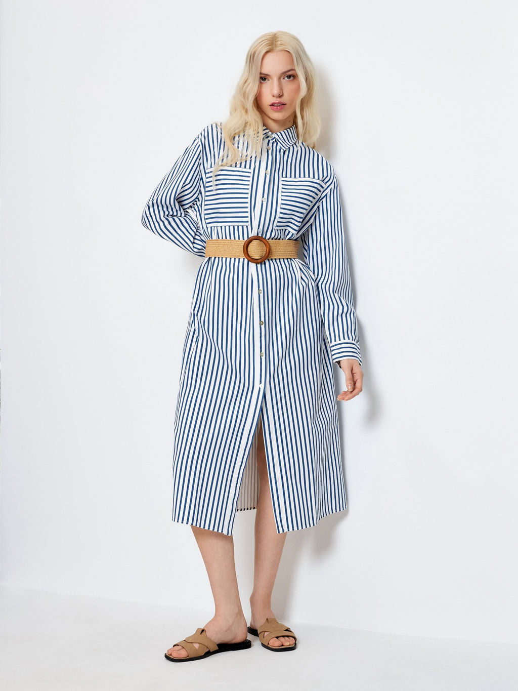 Платье джинсовое жен. Coralie полоска - Concept club фото 3