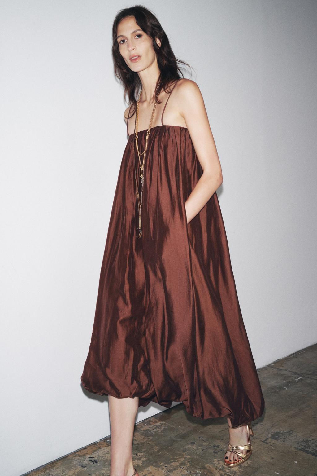 ZW COLLECTION MULTI-POSITION BALLOON DRESS - Zara фото 2