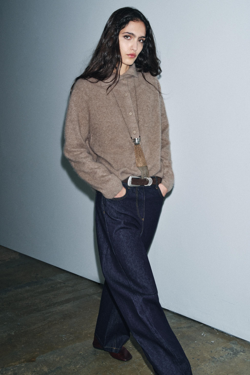 100% WOOL HIGH NECK JACKET - Zara фото 3