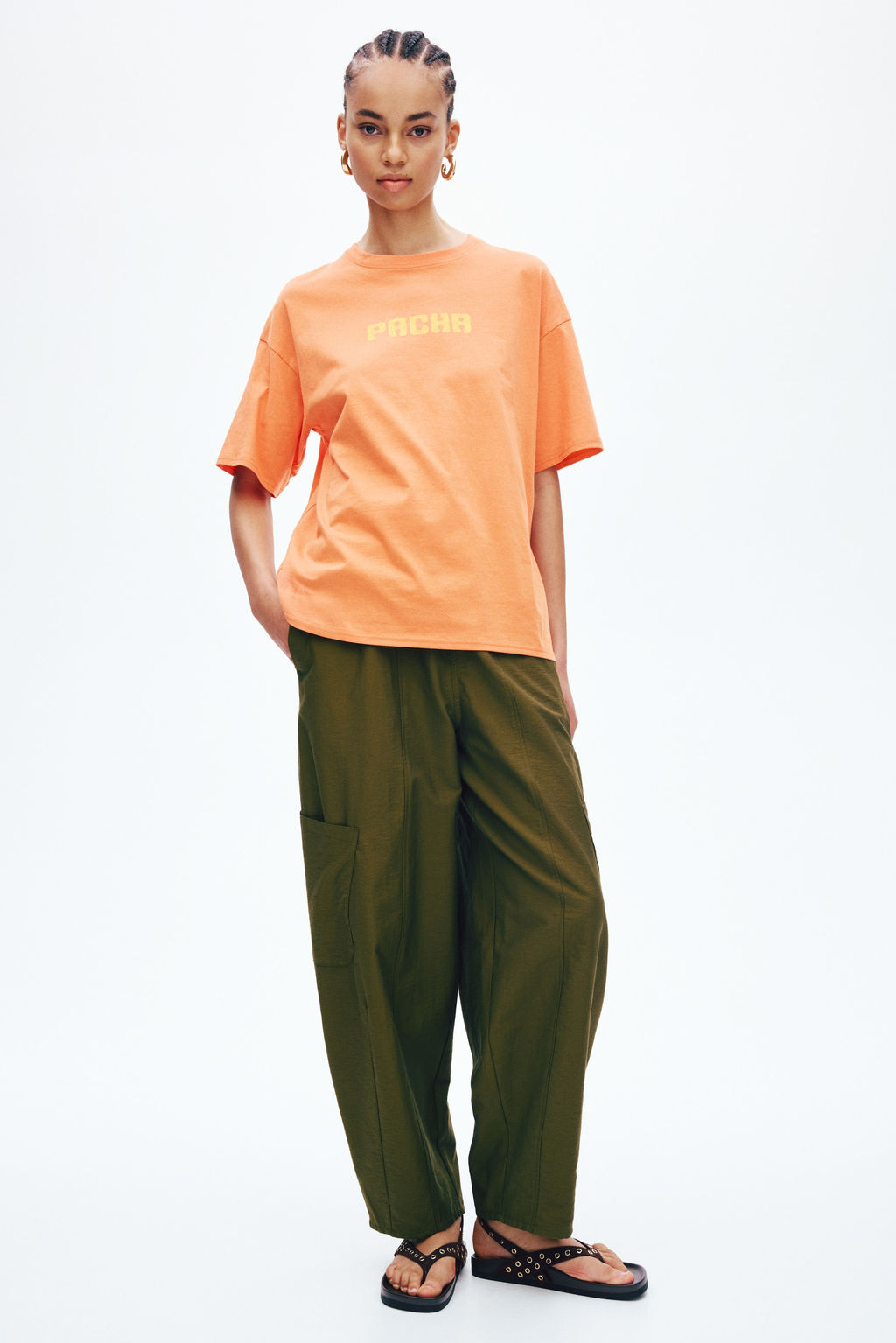 Camiseta oversize con motivo estampado - H&m фото 12