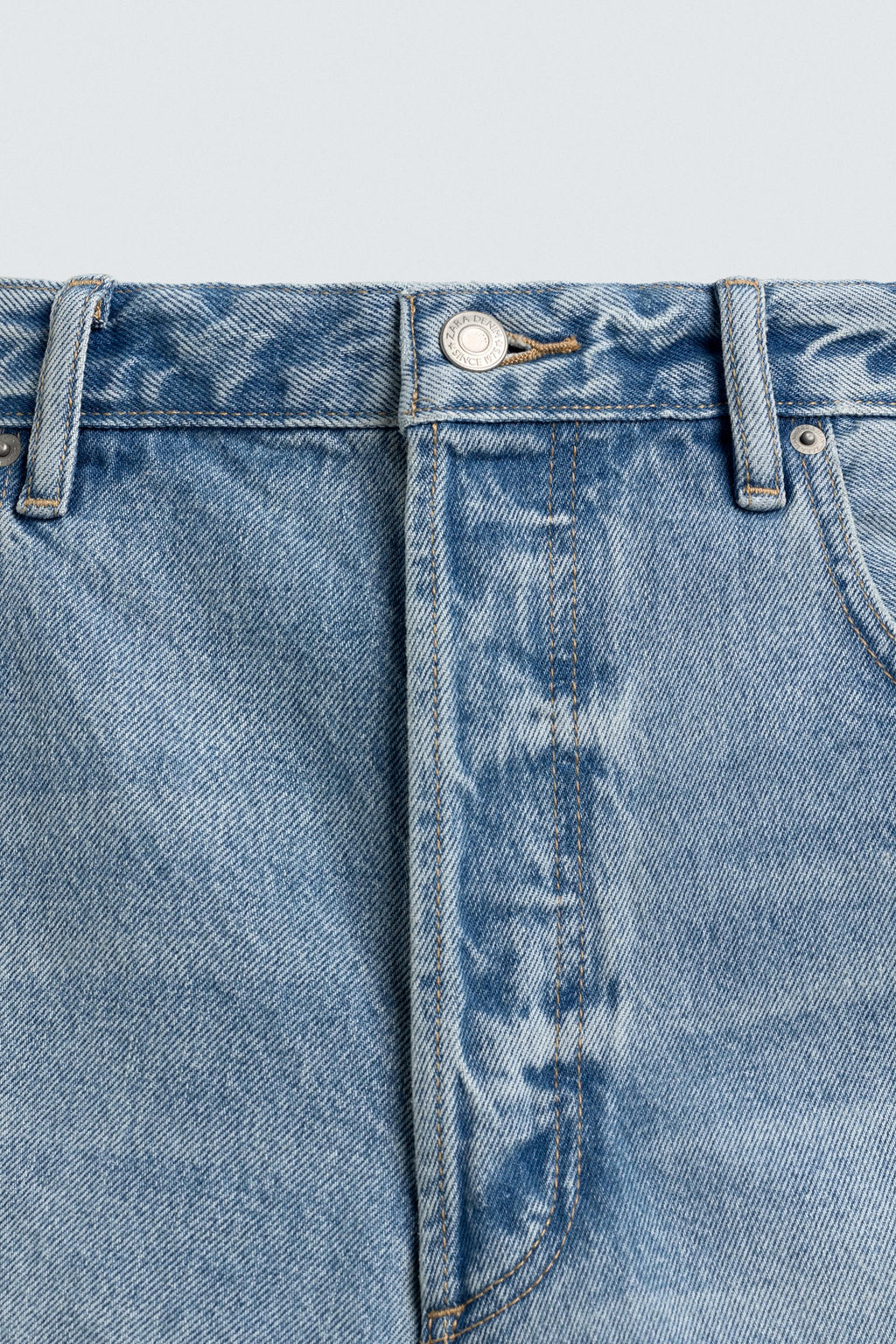 JEANS RELAXED BARREL FIT PINZAS / Azul claro - Zara фото 10