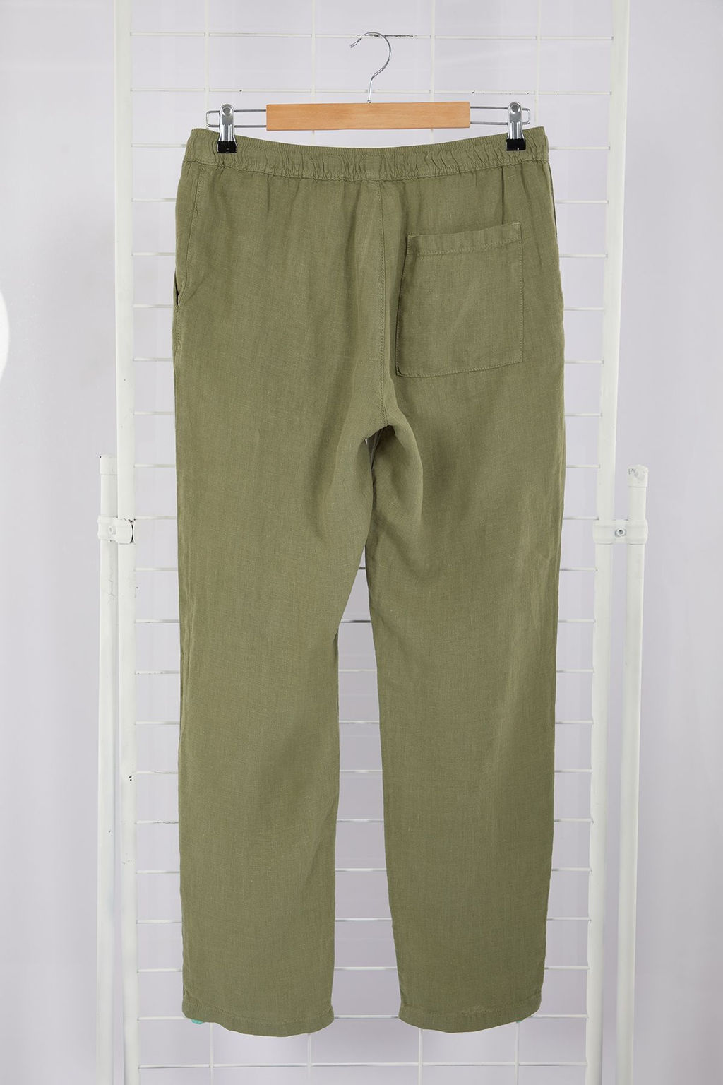TRENDYOL MAN Premium Gri %100 Keten Straight Fit Lastikli Beli Baglamal? Pantolon TMNSS24PL00018 - Trendyolmilla фото 34