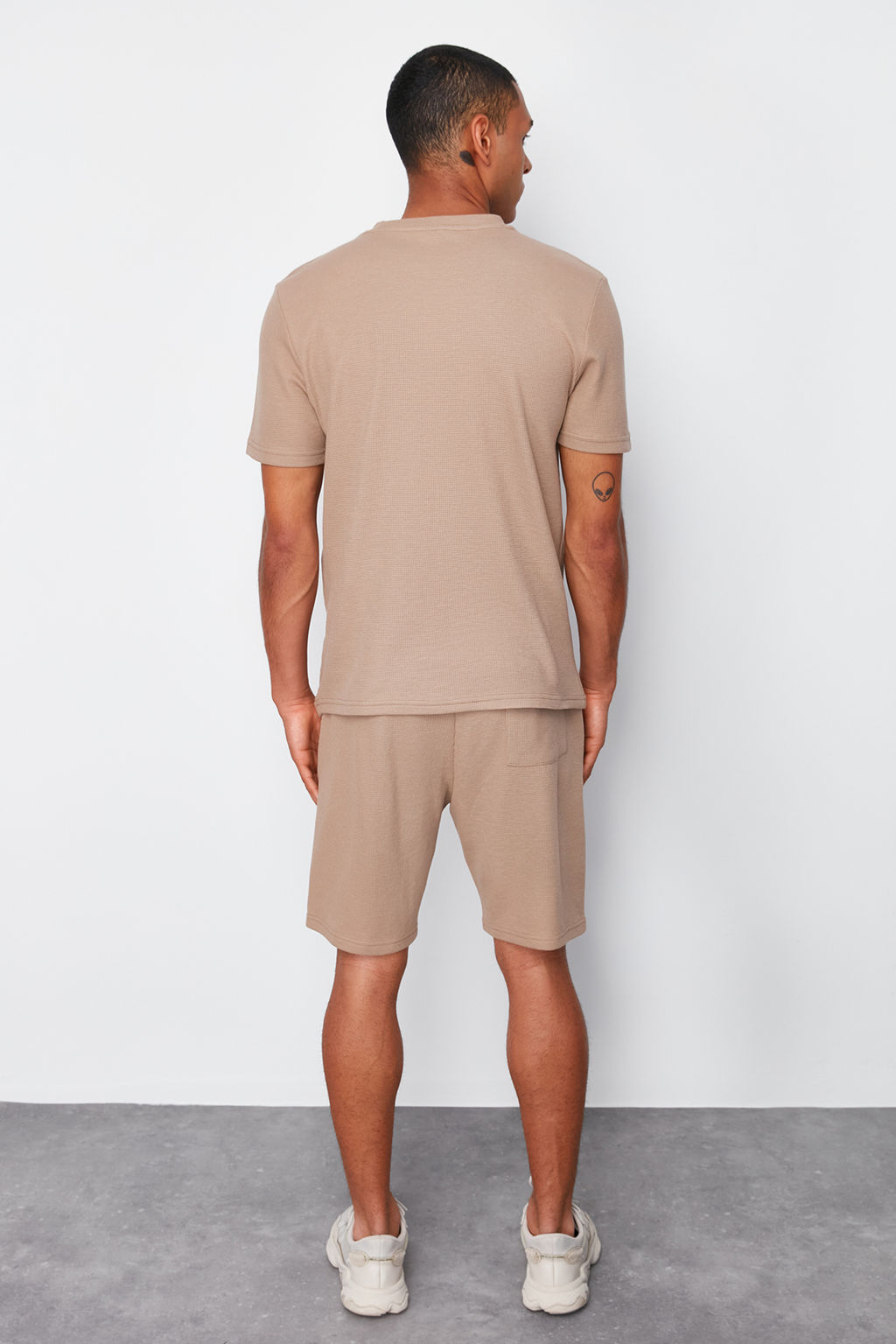 TRENDYOL MAN Mavi Regular Fit Waffle Sortlu Pijama Tak?m? TMNSS23PT00032 - Trendyolmilla фото 55