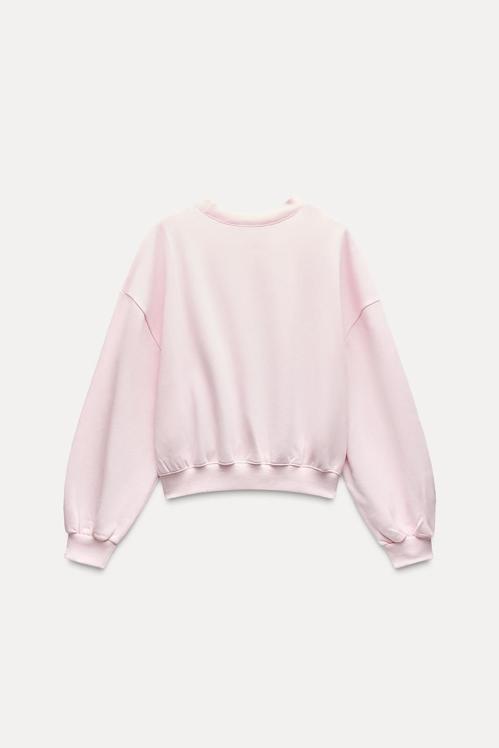 BASIC PLUSH SWEATSHIRT - Zara фото 7