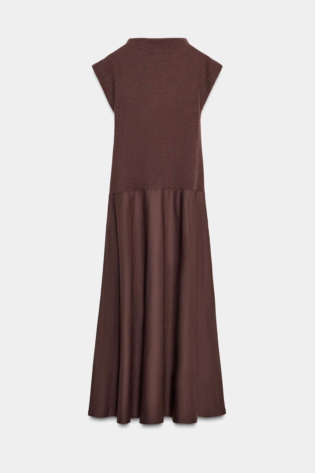 SOFT FABRIC DRESS WITH CONTRAST DESIGN - Zara фото 7