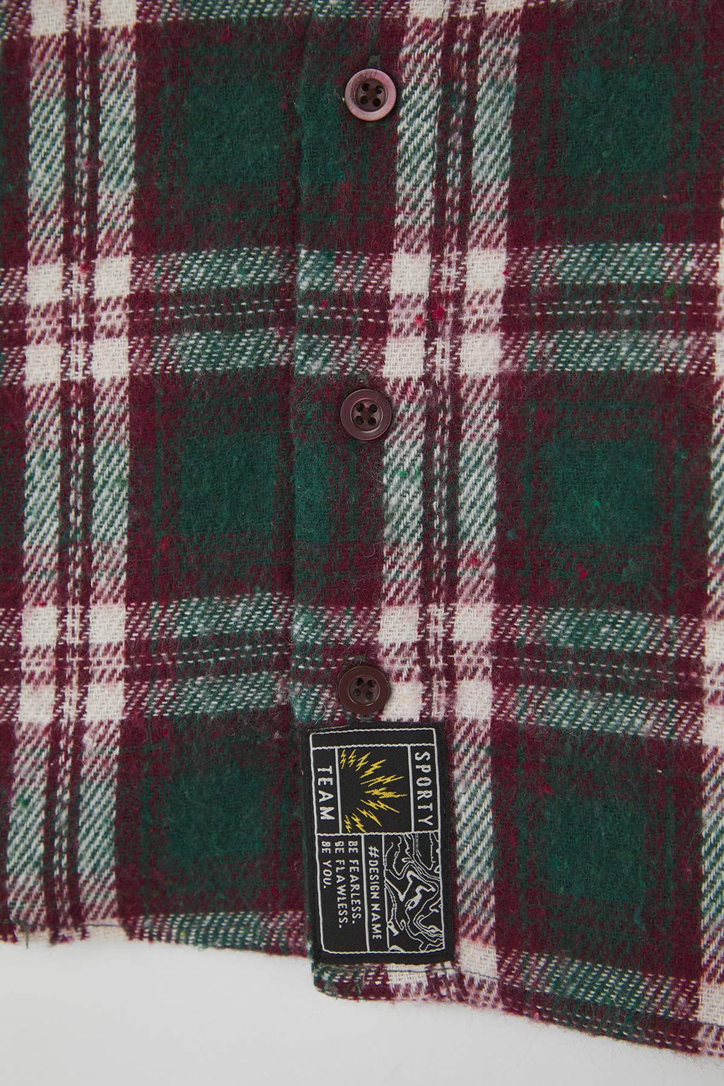 Bordo 100% Pamuk Ekose Oduncu/Flanel Gomlek Yaka Regular Dokuma Erkek Cocuk Gomlek TKDAW26GO00001 - Trendyolmilla фото 3