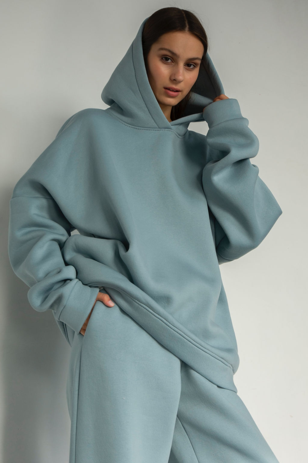 Толстовка FRIENDLY 013/06/Пыльно-голубой