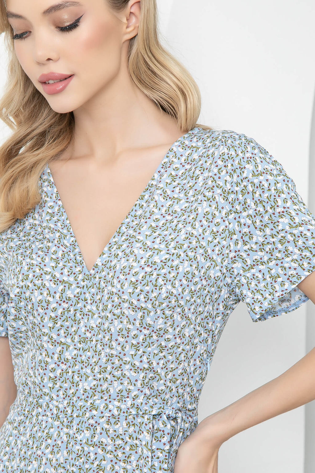 Платье Римские каникулы (голубое) П5605 - Lt collection фото 12