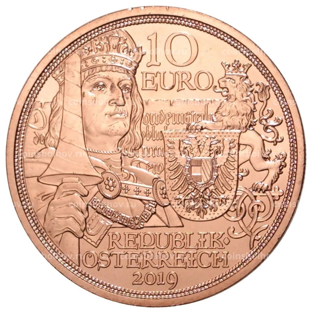 10 евро 2019 года Австрия  Рыцарские истории  Рыцарство