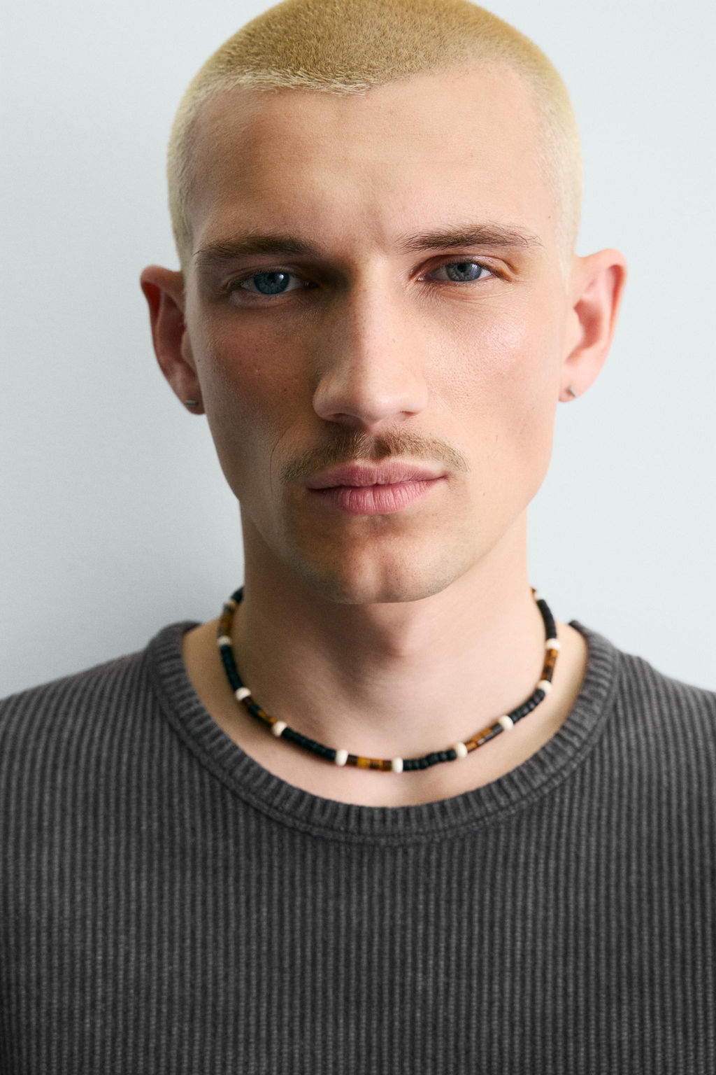 CAMISETA PUNTO SLIM FIT ESTRUCTURA / Negro lavado - Zara фото 5