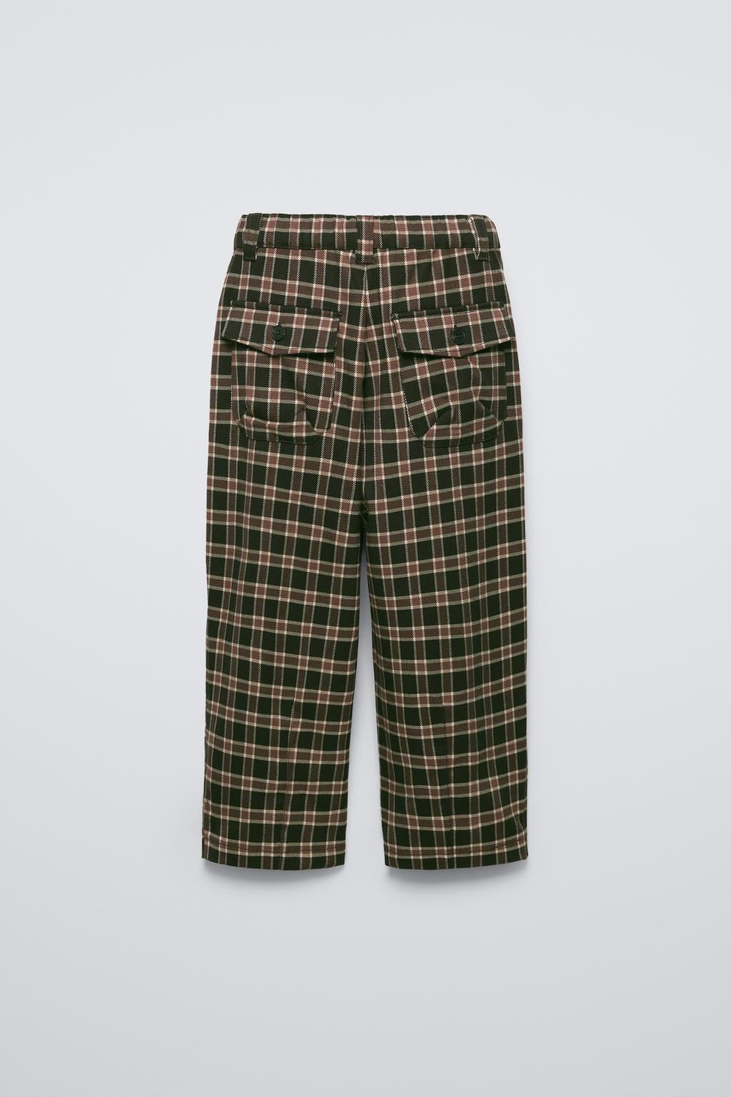 CHECKED BALLOON TROUSERS WITH PLEATS - Zara фото 2