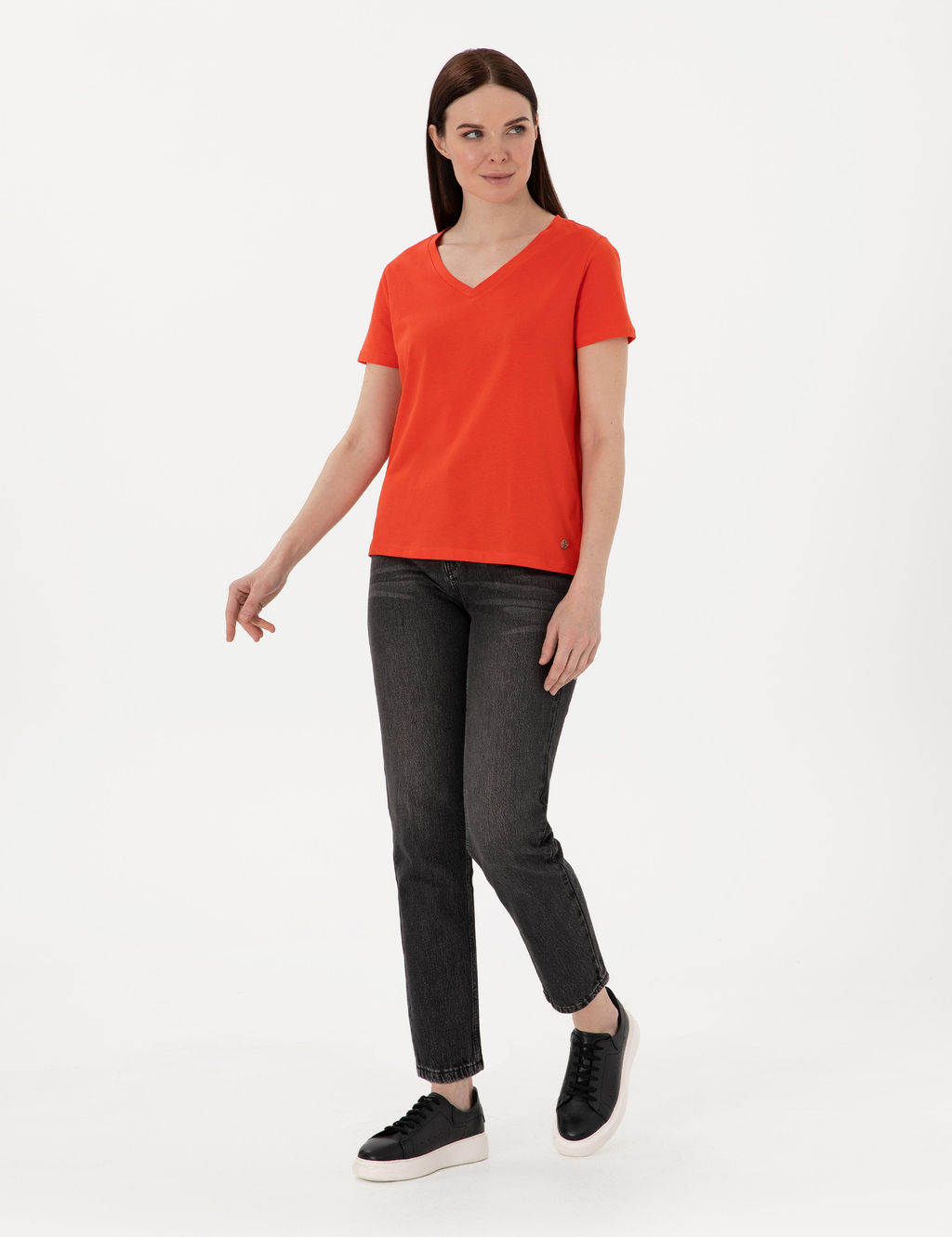 K_rm_z_ Regular Fit V Yaka Basic Ti__rt - Pierre cardin фото 4