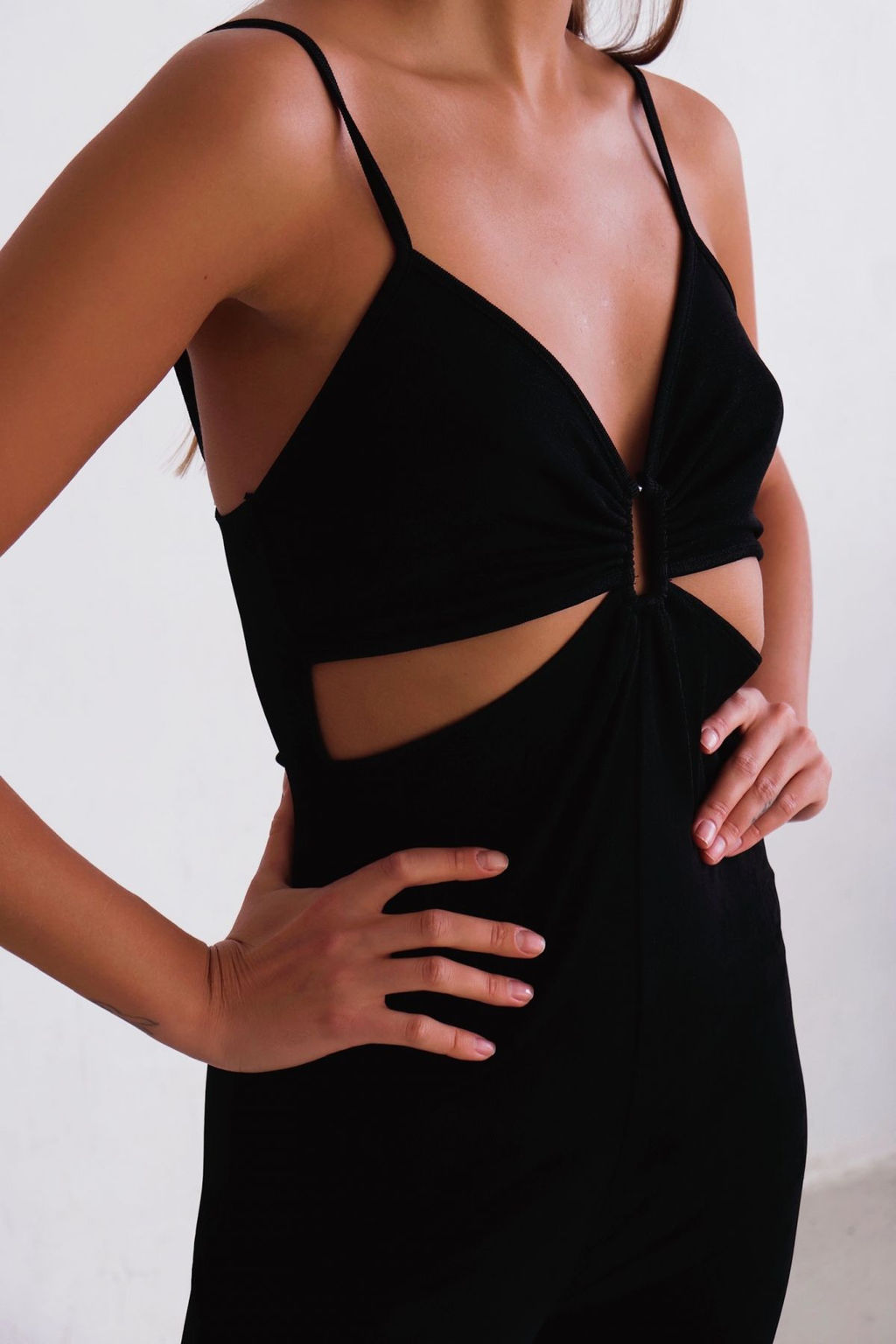 11572 Комбинезон чёрный открытый - Martichelli фото 3