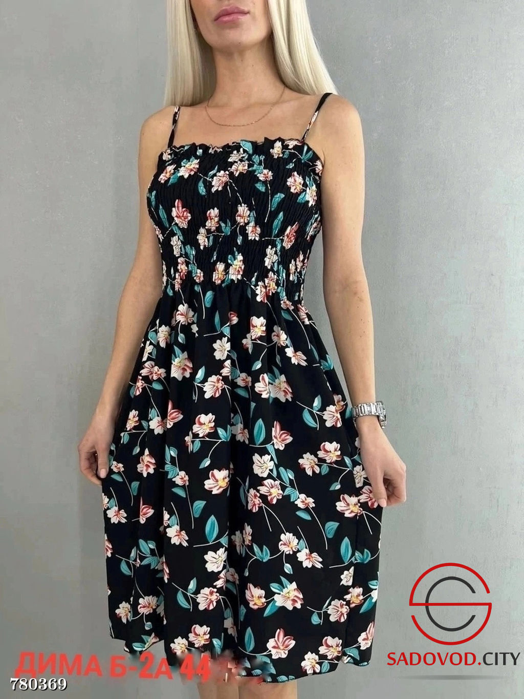 Женское летнее платье с цветочным принтом - Bruno фото 6