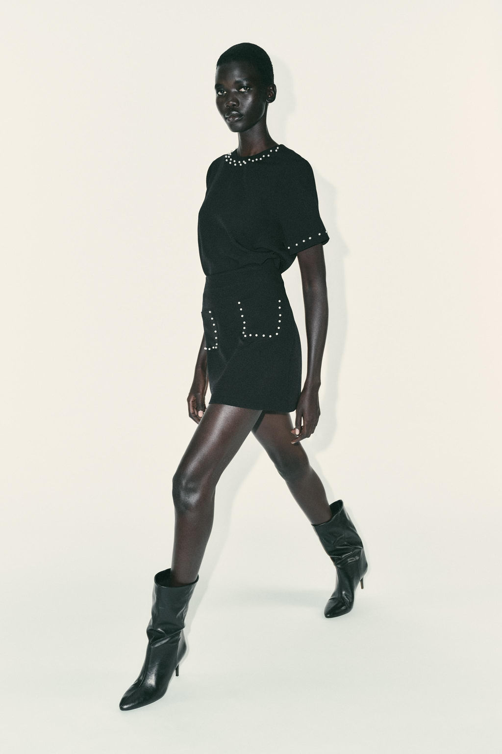 FAUX PEARL MINI SKIRT - Zara фото 5