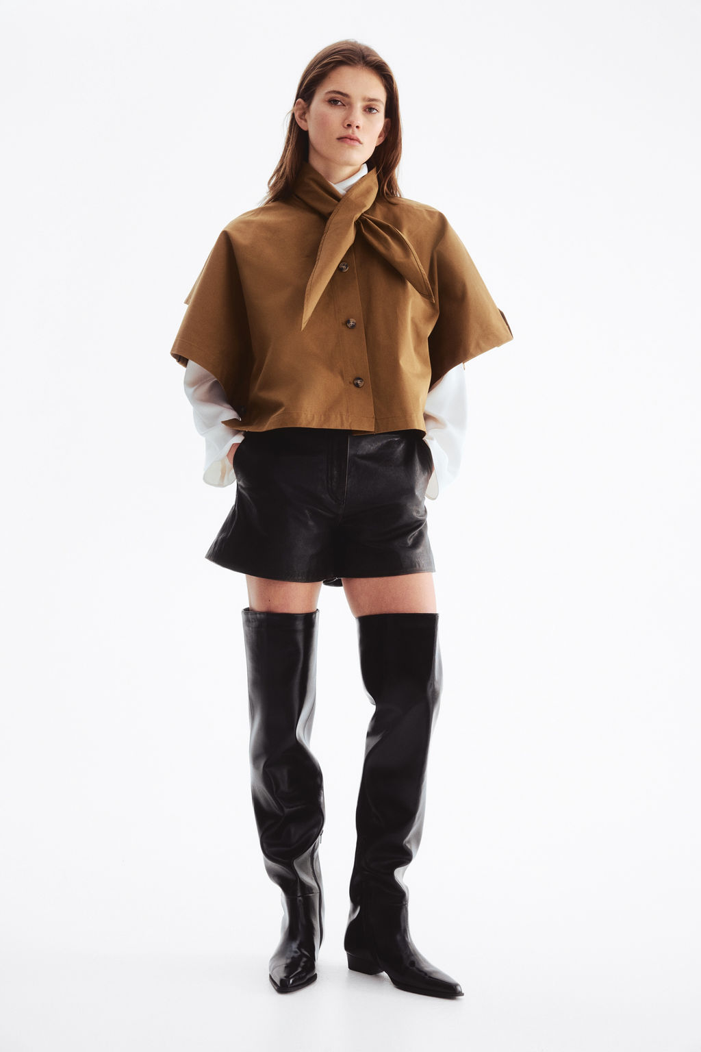 Capa estilo gabardina con fular - H&m фото 2