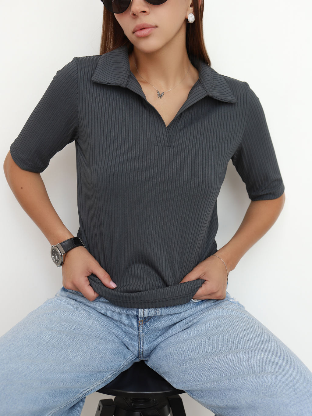 Футболка поло КФ100 Графит от фабрики Спортсоло