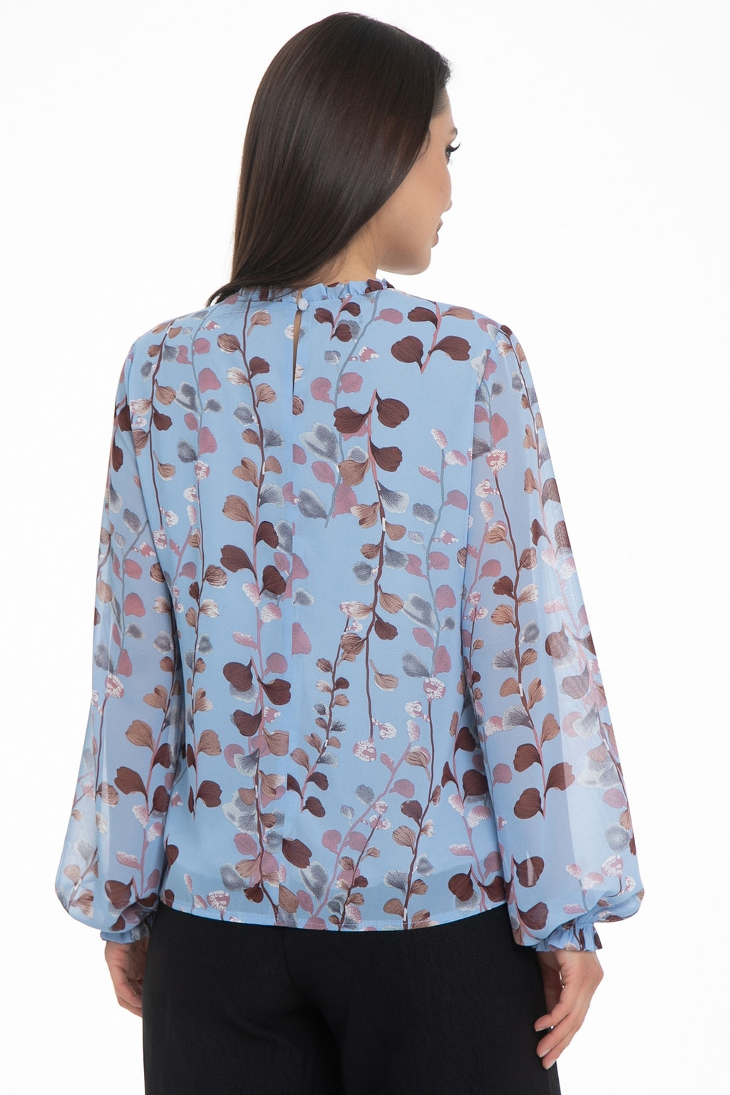 Блуза Волшебный шифон (небесный) - Diolche фото 7