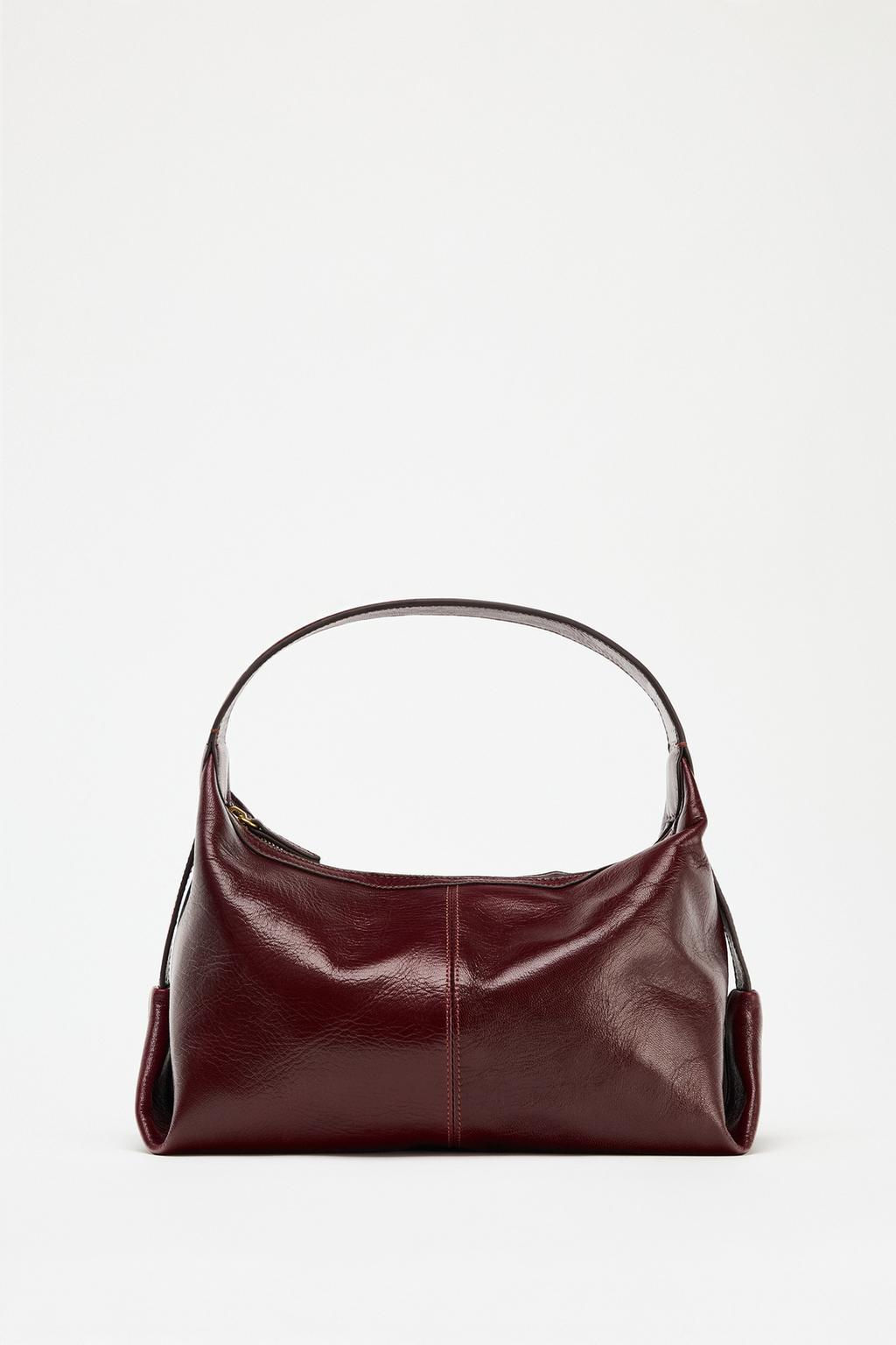 LEATHER SHOULDER BAG - Zara фото 2