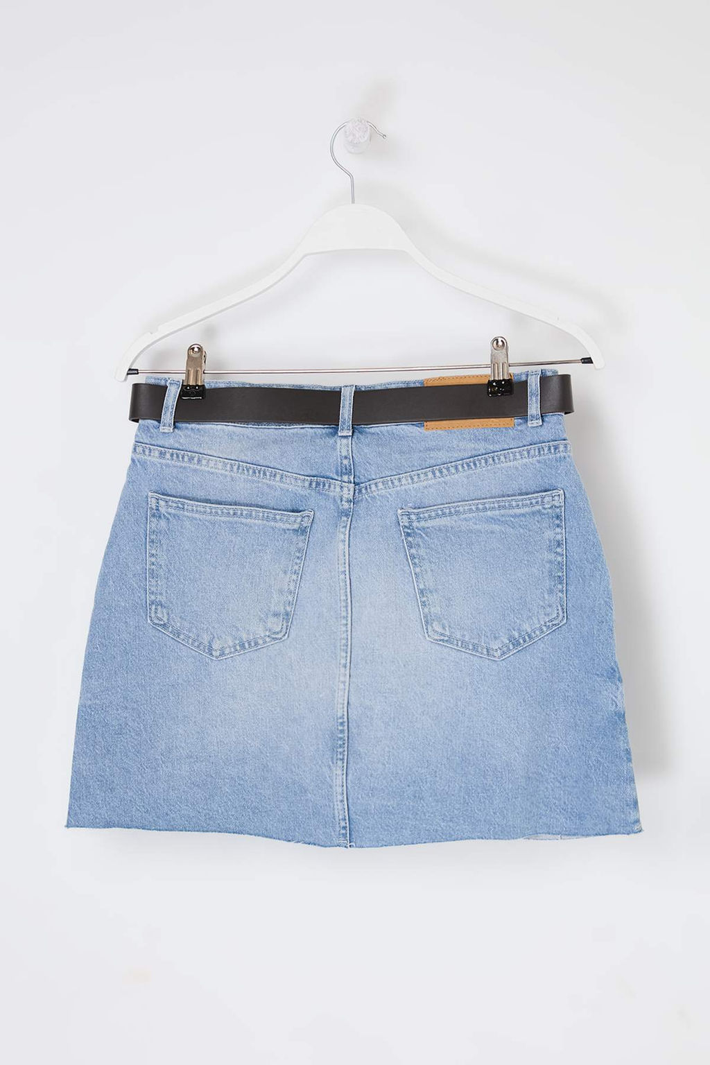 Premium Ac?k Mavi Ozel Kumas Kemerli Az Esnek Mini Denim Etek TWOSS26ET00097 - Trendyolmilla фото 7