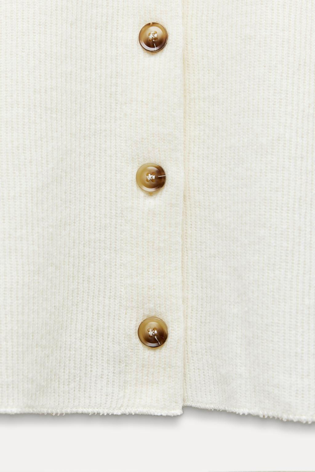 SOFT RIBBED CARDIGAN - Zara фото 5