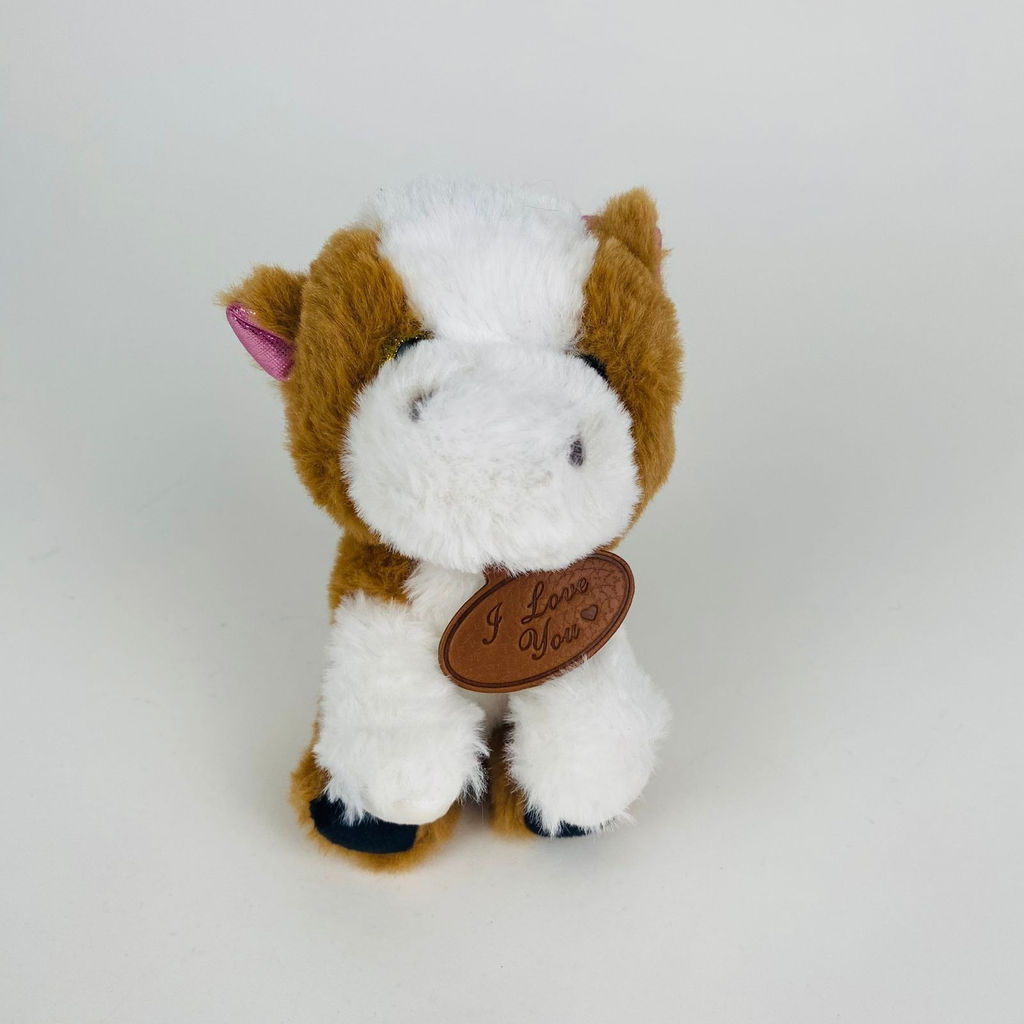 Мягкая игрушка Коровка с подвеской I love you 15 см в ассортименте - Storyland фото 8