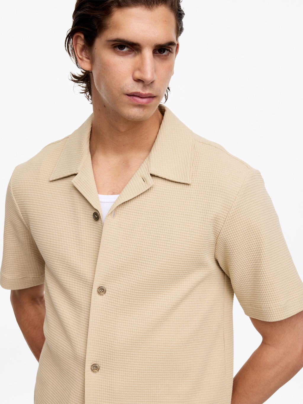 Camisa de punto gofrado - H&m фото 7